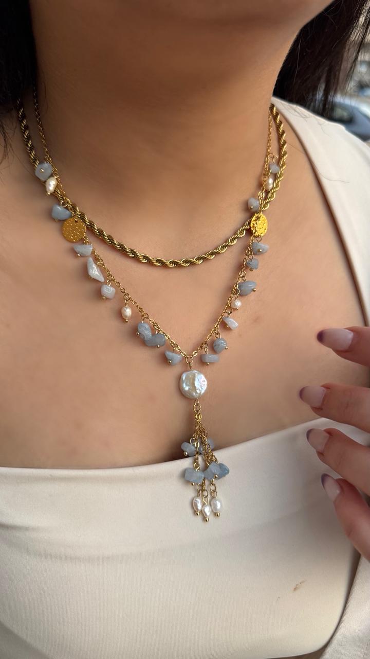Alma aquamarine Necklace
