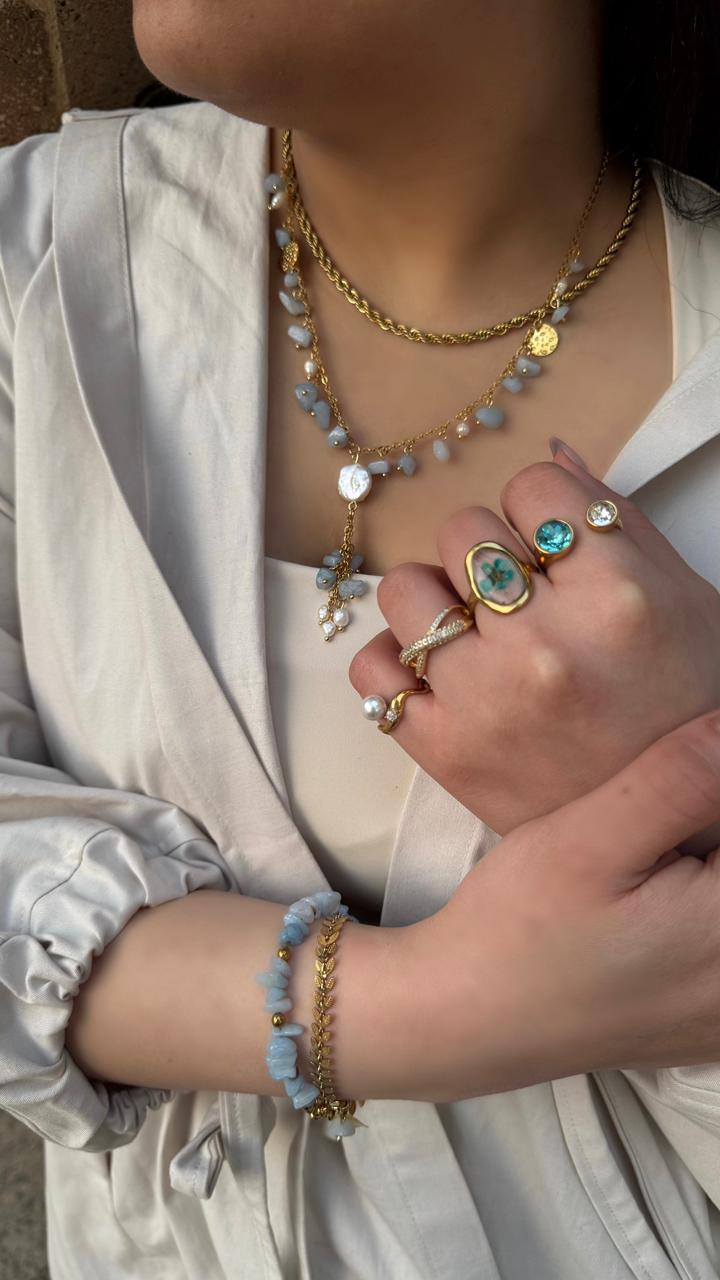 Alma aquamarine Necklace