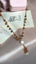 Alma brown stars Necklace