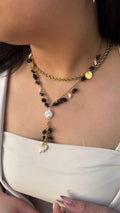 Alma dark blue stars Necklace