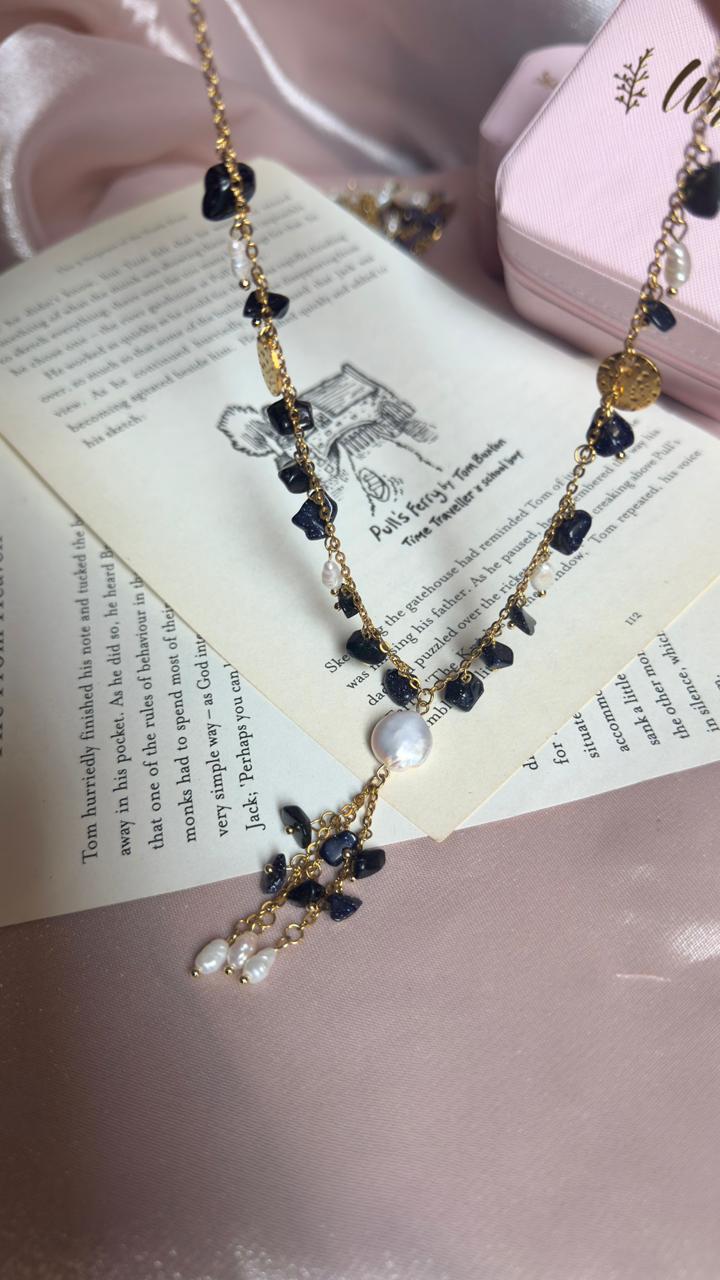 Alma dark blue stars Necklace