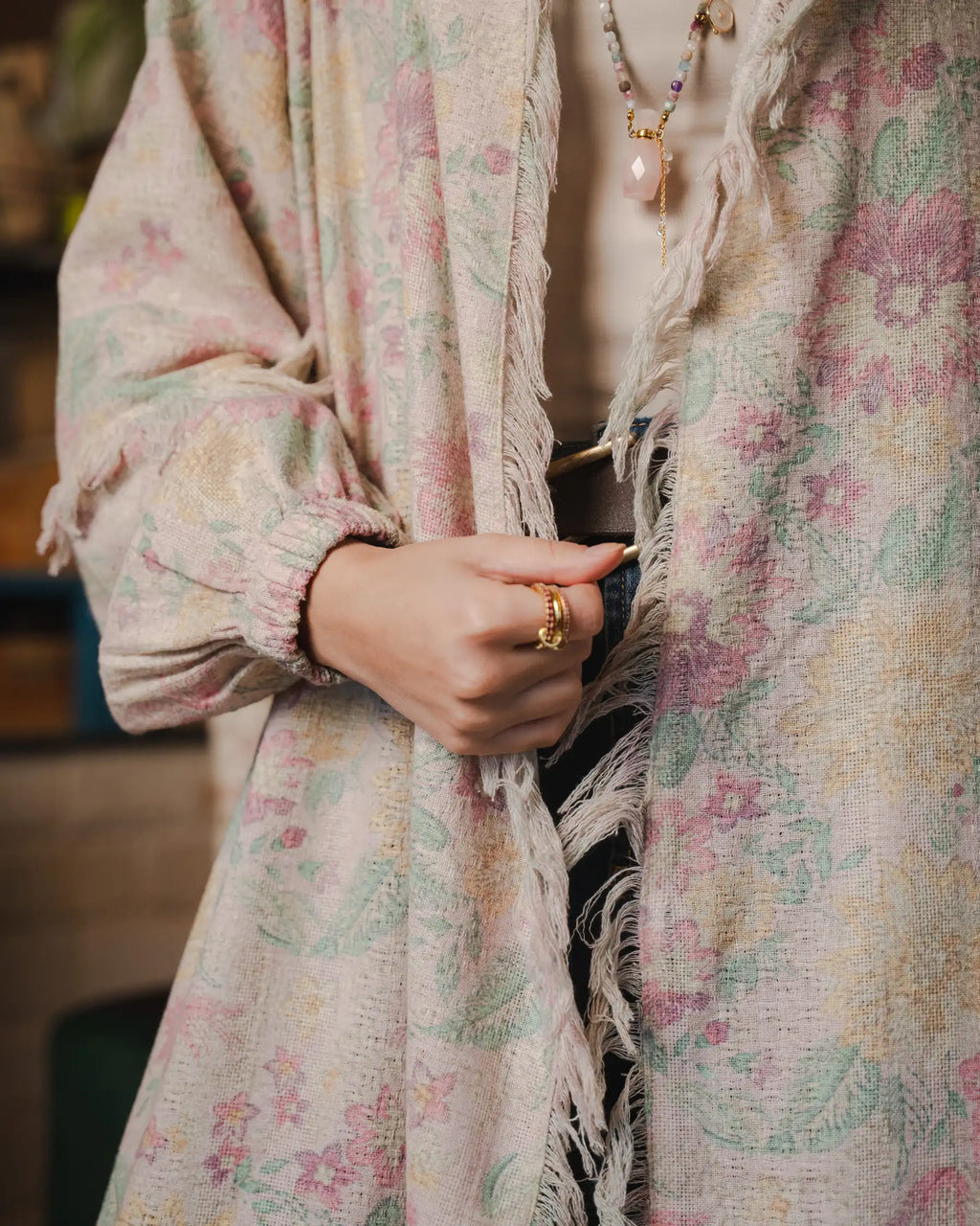 Blossom cardigan in Rose