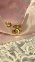 Blue Flower Ring