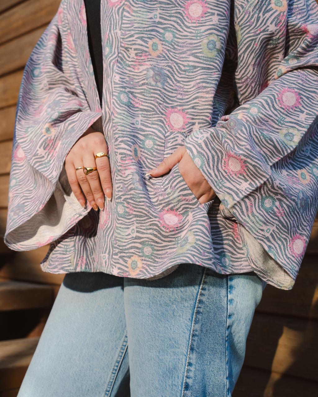Blush Waves Cardigans Blush Pink