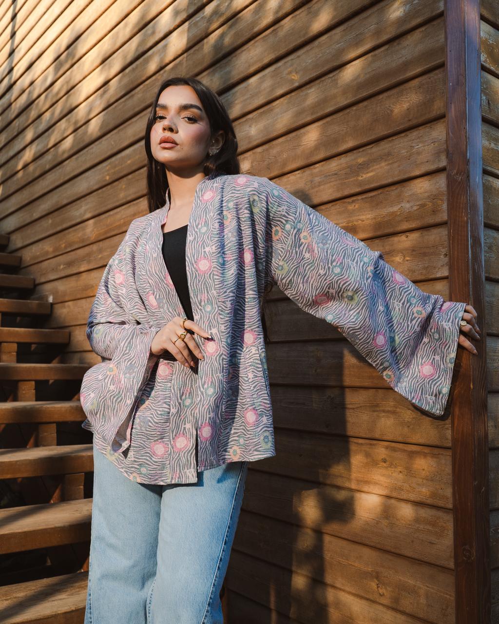 Blush Waves Cardigans Blush Pink