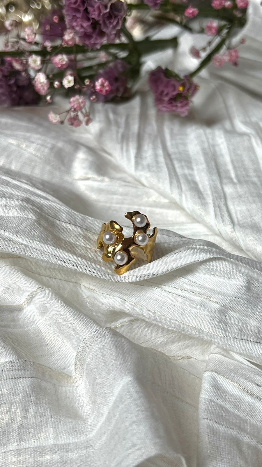 Chunky Pearl Ring