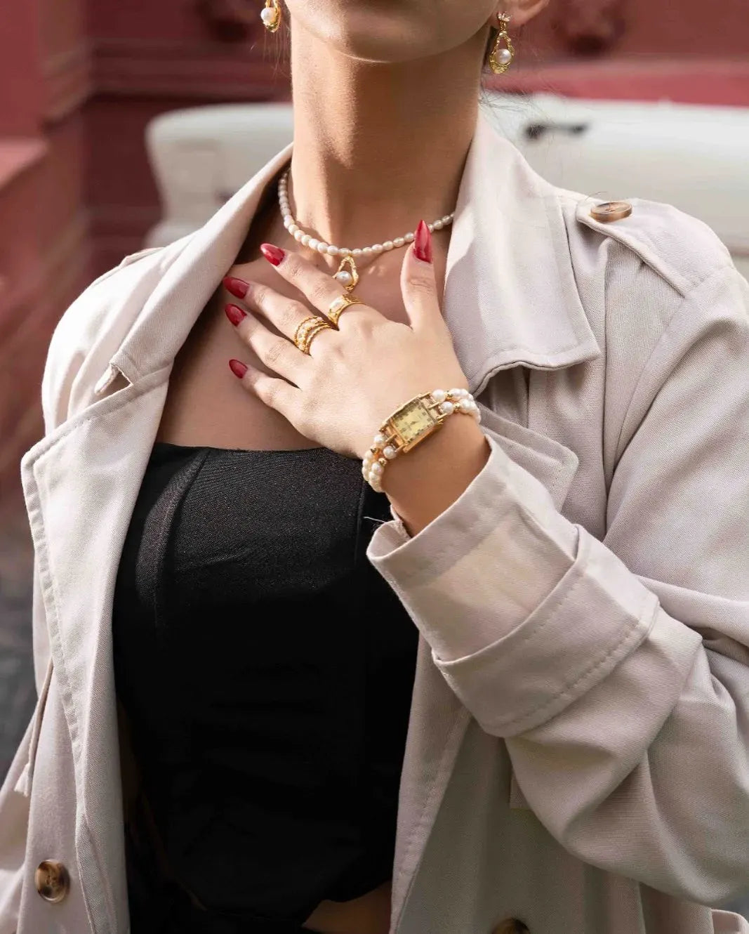 Classic Pearl Watch
