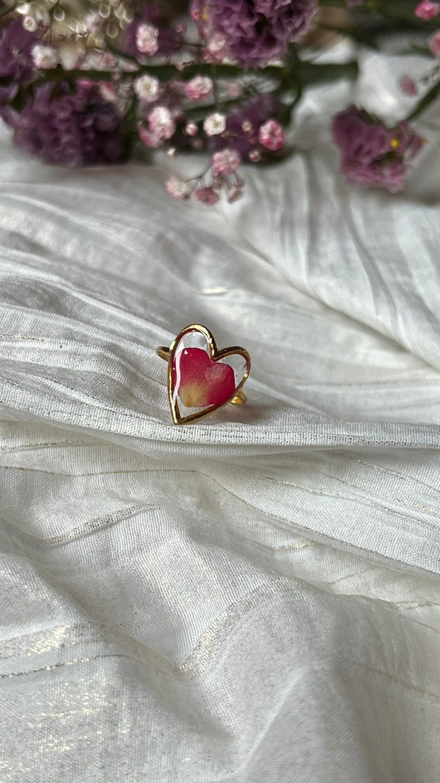 Flower ring fuchsia