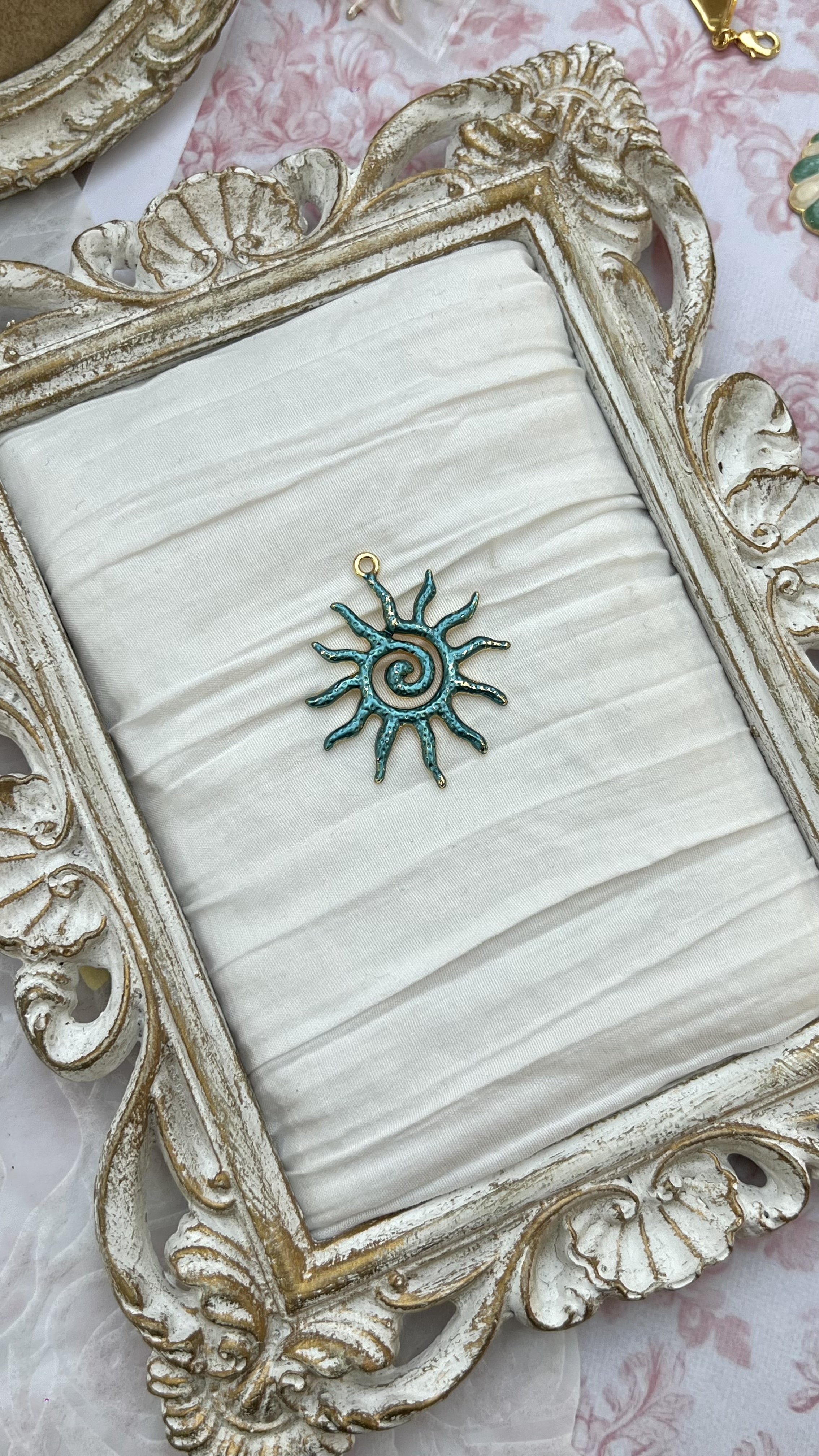 Sol charm in sky blue