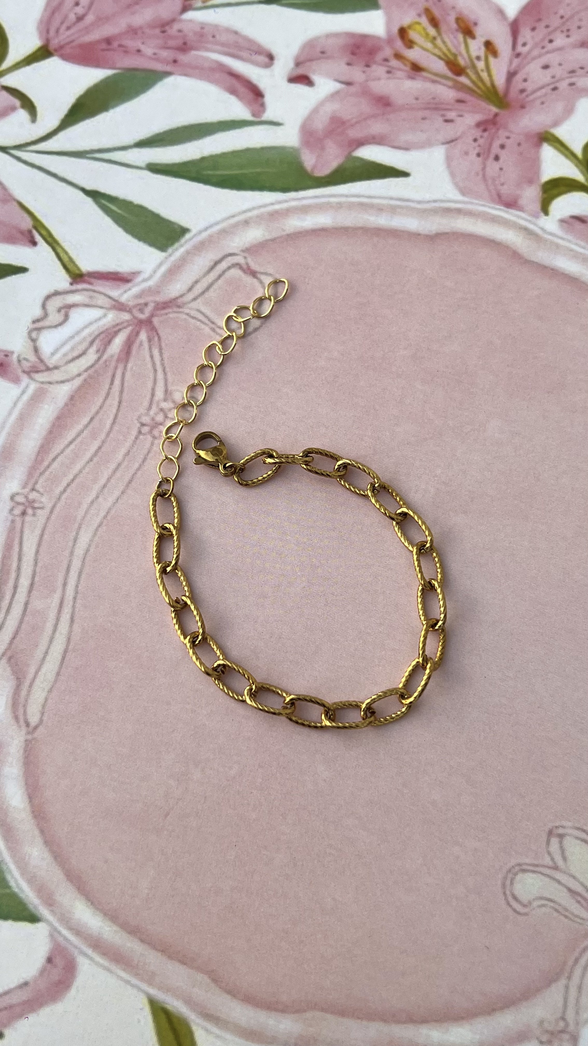 Cube chain bracelet