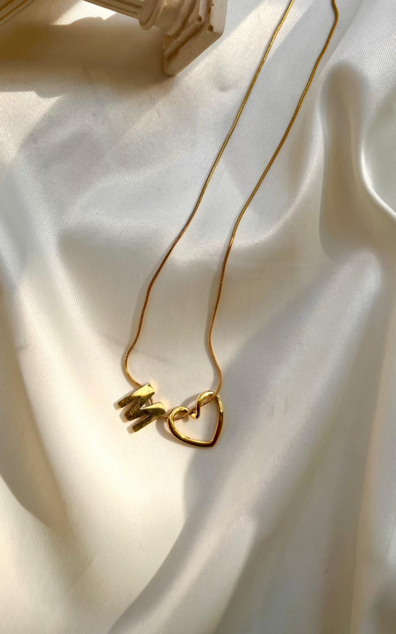 Initial Heart Necklace