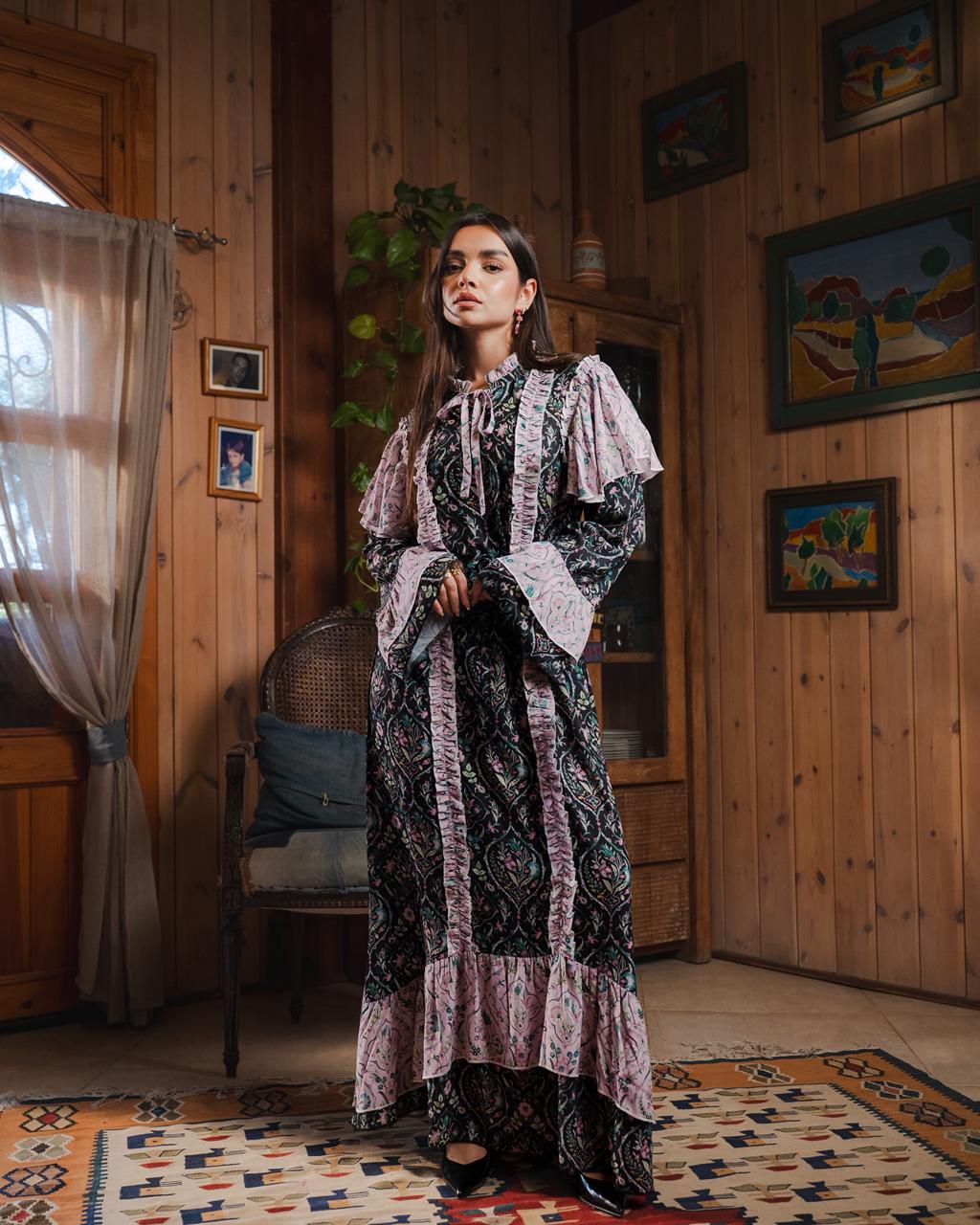 Midnight Petal dress