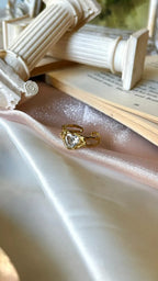 White Heart Ring