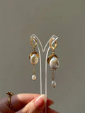 White Pearl Earrings